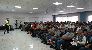 Melikgazi'den saha çalışanlarına trafik eğitimi
