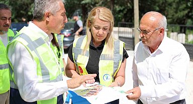 Merkezefendi'de yol çalışmaları aralıksız sürüyor