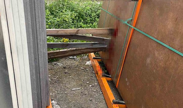Mermer blokların arasında kalan işçi ağır yaralandı