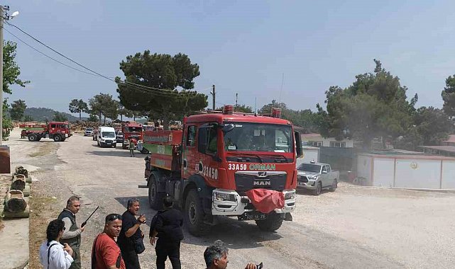 Mersin'de gerçeğini aratmayan orman yangını tatbikatı