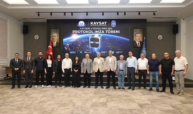 Meteoroloji uydusu KAY-SAT için Melikgazi Belediyesi'nde işbirliği protokolü