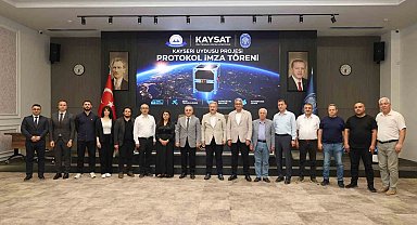 Meteoroloji uydusu KAY-SAT için Melikgazi Belediyesi'nde işbirliği protokolü