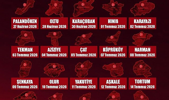 MHP Erzurum'da ilçe kongre takvimi açıklandı