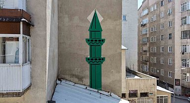 Minareye yer bulamayınca duvara tasarladılar