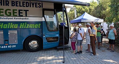 Mobil Halk Ege Et Davutlar'da vatandaşlardan yoğun ilgi gördü