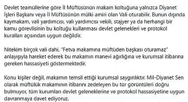 Müftülük makamı tartışması: "Fetva makamına müftüden başkası oturamaz"