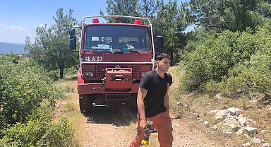 Muğla'da orman yangını ekiplerin hızlı müdahalesi ile söndürüldü