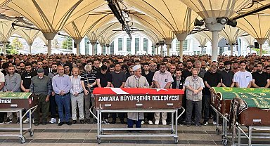 Mühimmat sahasındaki patlamada hayatını kaybeden işçi Ankara'da toprağa verildi