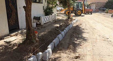 Nazilli Dumlupınar'da yol çalışması