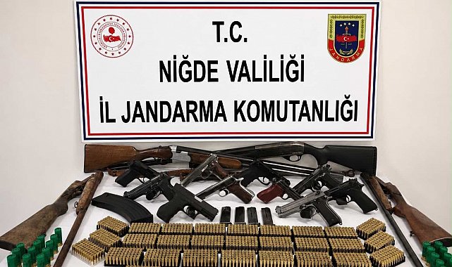 Niğde merkezli silah operasyonunda 14 şüpheli hakkında adli işlem başlatıldı
