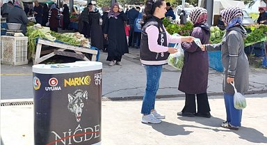 Niğde'de uyuşturucuyla mücadele kapsamında bin 406 vatandaşa bilgilendirme