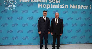 Nilüfer Belediye Başkanı Özdemir, Bursa Büyükşehir Belediye Başkan Vekili Biba'yı ağırladı