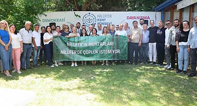 Nilüfer'de katı atık tesisine karşı tek ses: "Çöplük istemiyoruz"