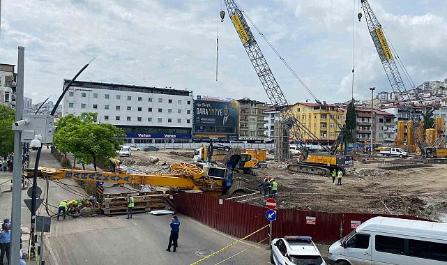 Ordu'da iş makinesi devrildi: 1 yaralı