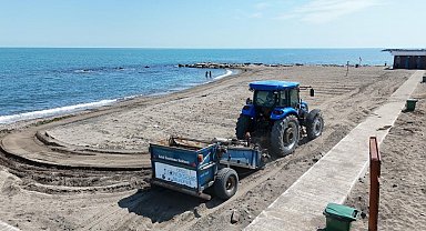 Ordu'da plajlarda temizlik ve bakım çalışmaları