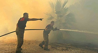 Ot yangını sanayi alanına ulaştı