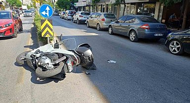 Otomobil ile motosiklet çarpıştı: 1 yaralı