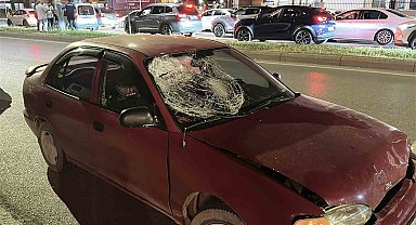 Otomobil ile motosiklet çarpıştı:1 yaralı