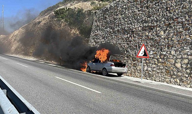 Otomobili alev alev yanan adam, "Cana geleceğine mala gelsin" diyerek kendini teselli etti