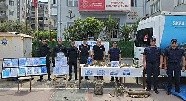 Polis bu kez mavi vatan için temizlik operasyonu yaptı