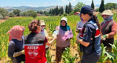 Salihli Jandarma, tütün tarlasında KADES'i anlattı