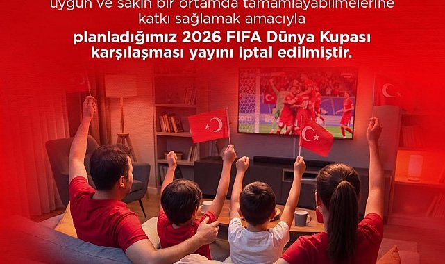 Samsun'da milli maç gösterimine YKS arası