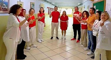 Samsun'da öğretmenlerden A Milli Takım'a klipli destek