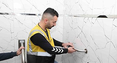 Samsun'da özel bireylere ev içi tutunma aparatı desteği