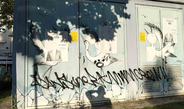 Sanatla güzelleştirilen trafolar vandalların hedefi oldu