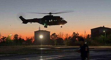 Şehit Hilal'in cenazesi helikopterle Aksaray'a getirildi