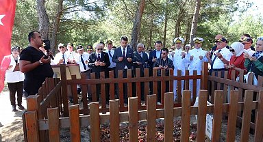 Şehit Tabip Binbaşı Mehmet İsmail Bey, kabri başında dualarla anıldı