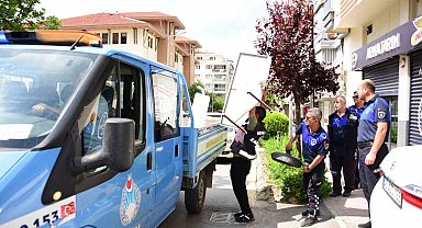Şehzadeler zabıtasından yol ve kaldırım işgali denetimi