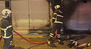 Siirt'te market alevlere teslim oldu