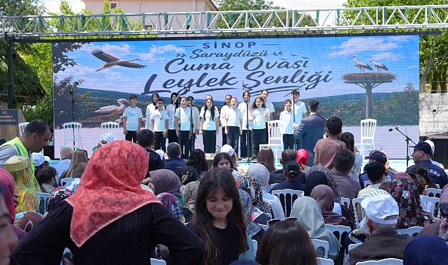 Sinop'ta Leylek Şenliği: Yavrular halkalandı