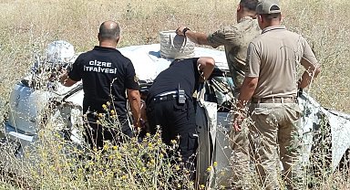 Şırnak'ta otomobil şarampole devrildi: 1'i bebek 5 yaralı
