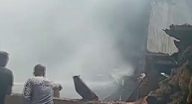 Sivas'ta mutfak tüpü patladı, çıkan yangında bir kişi dumandan etkilendi