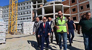 Söke'de KYK Erkek Öğrenci Yurdunda çalışmalar hız kesmeden sürüyor