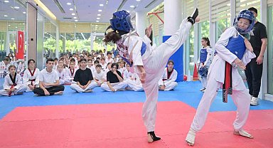 Spor okullarının minik yıldızları hünerlerini sergiledi
