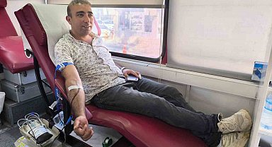 Şuhut'ta kan bağışı kampanyasına yoğun ilgi
