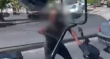 Tartıştığı sürücüye kaskını fırlatan motosikletliye 405 bin TL ceza