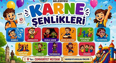 Taşköprü Belediyesi'nden çocuklara karne şenliği