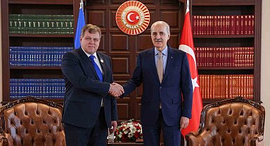 TBMM Başkanı Kurtulmuş, Estonya Parlamentosu Başkanı Hussar ile görüştü