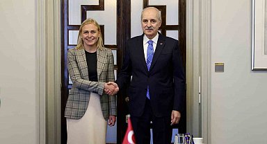 TBMM Başkanı Kurtulmuş, Finlandiya Dışişleri Bakanı Valtonen ile görüştü