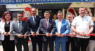 Tek market Muratlı'da hizmete açıldı