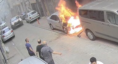 Tekirdağ'da otomobil alev alev yandı: Kundaklama şüphelisi tutuklandı