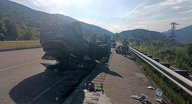 Tokat'ta takla atan otomobildeki 1 kişi öldü, 5 kişi yaralandı