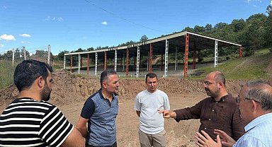 Tosya'da güreş sahasını yenileme çalışmaları sürüyor