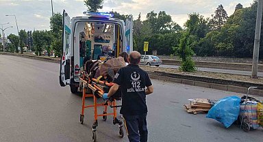 Trafiğe kapalı alanda kaza: 1 yaralı