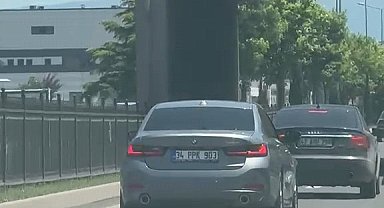 Trafikte tehlikeli seyreden sürücüye 22 bin lira ceza