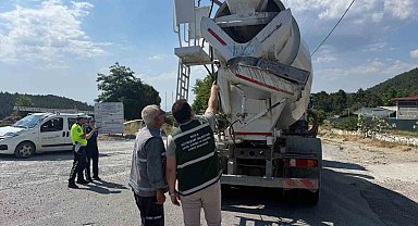 Turizm merkezlerinde beton mikserlere sıkı takip